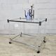 Vintage glass and chrome drinks trolley / tea trolley / side table