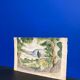 Aquarelle paysage vintage