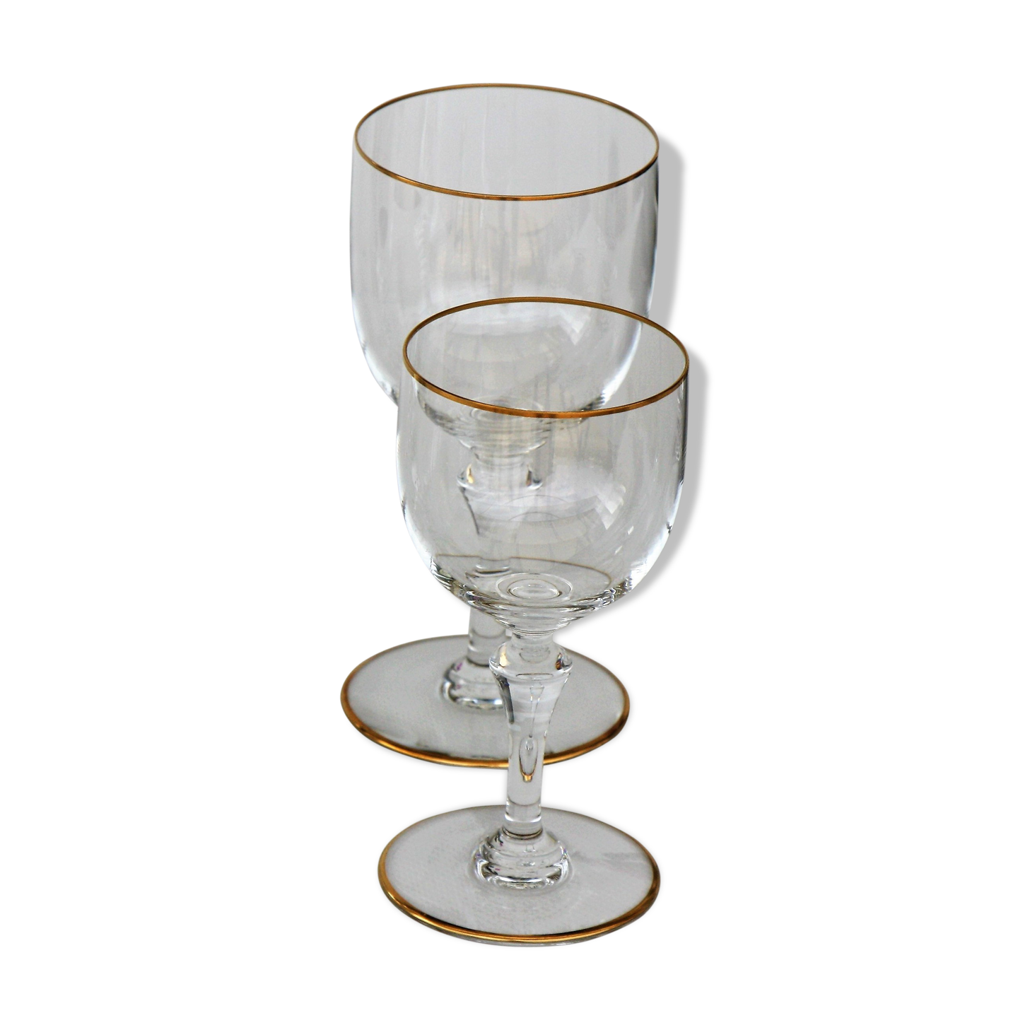 Pair of baccarat crystal glasses model mahora