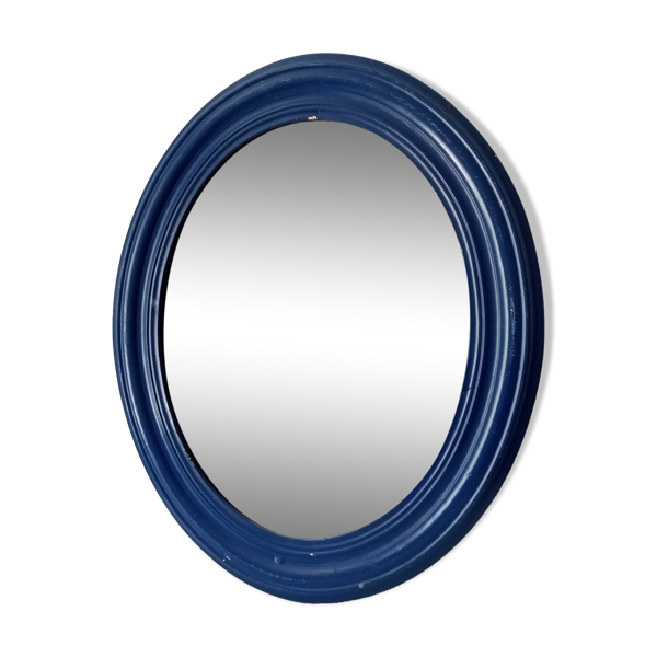 Miroir ovale ancien en bois et stuc début XXeme 51*43 cm — Beyit
