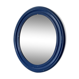 Antique oval mirror in wood and stucco, early 20th century, 51*43 cm