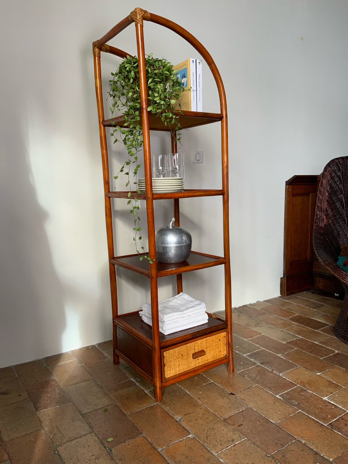 Vintage corner shelf