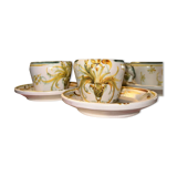 Set of two Keraluc Quimper cups and saucers