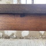 Solid oak farmhouse table 185cm