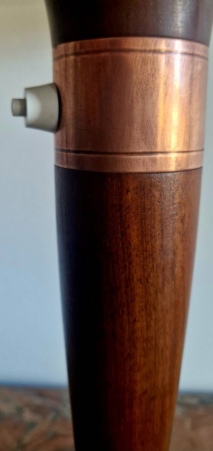 Art Deco style articulated lamp - Wood and brass - 1930s period