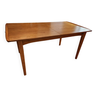 Table de repas Dahlia extensible style vintage en chêne, 6 à 10 personnes