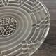 Vintage Art Deco pressed glass plate