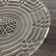 Vintage Art Deco pressed glass plate