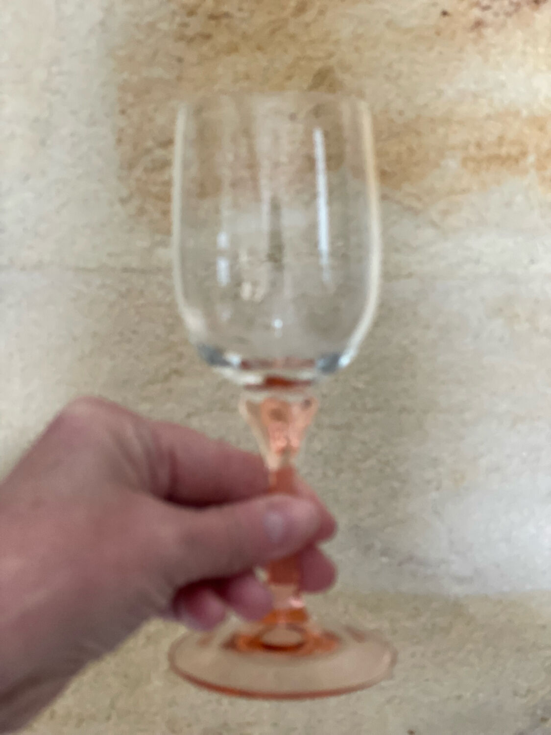 Set of 6 two-tone pink stemmed glasses Luminarc Véronèse