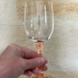 Set of 6 two-tone pink stemmed glasses Luminarc Véronèse