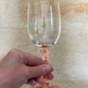 Set of 6 two-tone pink stemmed glasses Luminarc Véronèse