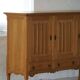 Brutalist oak sideboard, mid-century Danish design, Kjærnulf style, 1960s.