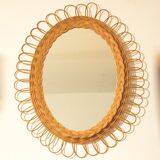 Mirror rattan Sun 45 x 36 cm