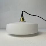 Pair of old ufo pendants in vintage opaline