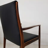 Lot de 4 fauteuils en bois de rose, Danemark 1950