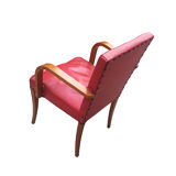 Leatherette armchair from 50s 60s