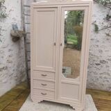 Beige art deco wardrobe