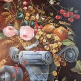 Oil painting on panel Original and signed by E. Cabal France Nature