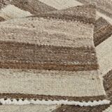 Beige Brown Oversize Vintage Kilim Rug, 322x388Cm