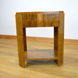 Art Deco walnut pedestal table 1930