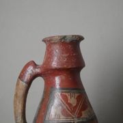 Old Berber pottery handcrafted ethnic tribal antique terracotta