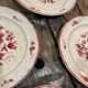 Lot of 5 plates Villeroy - Boch model Frisco red
