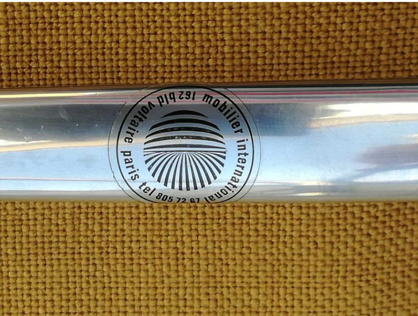 EA 208 camel leather armchair by Charles Eames for Herman miller