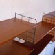 Scandinavian teak wall shelves and modular teak