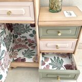Asymmetrical vintage furniture restyled