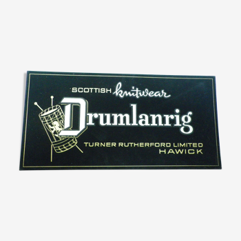 Plaque publicitaire " Drumlanrig"