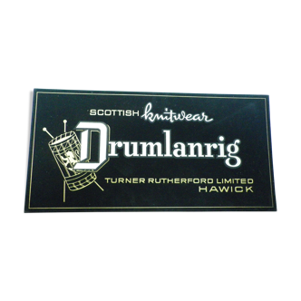 Plaque publicitaire " Drumlanrig"