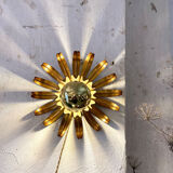 Sconce golden sun leaf