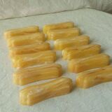 Set of 12 knife holders in marble effect bakelite