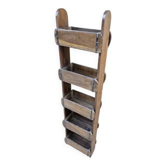 5-tier shelf in Burmese teak