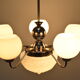 Art deco chrome chandelier,1930's.