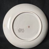 Superb 1870 / Gien earthenware / cornucopia saucer