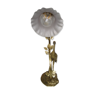 Bronze lamp art nouveau