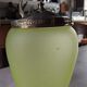 Opaline green glass cookie jar