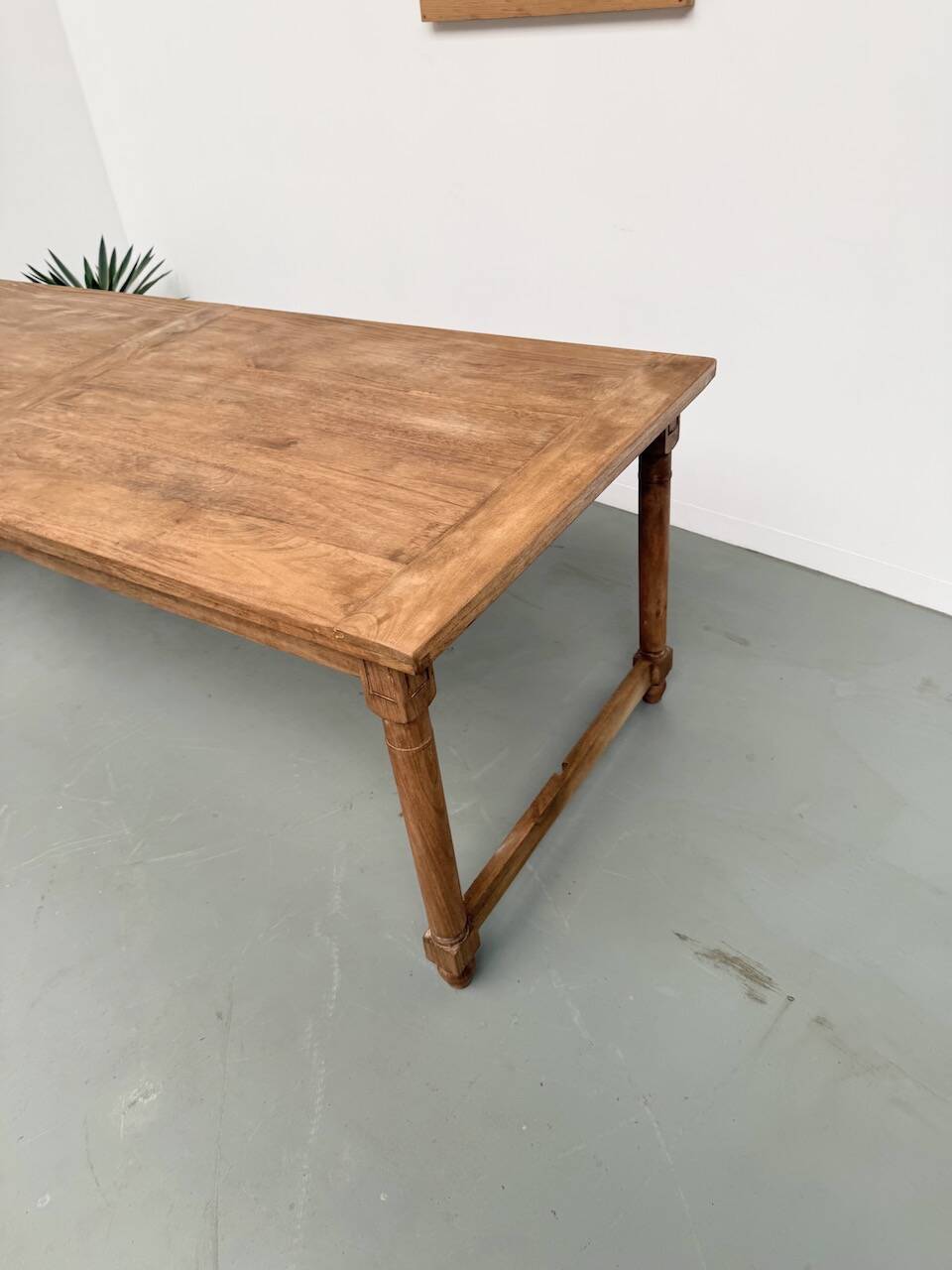XL beech farmhouse table