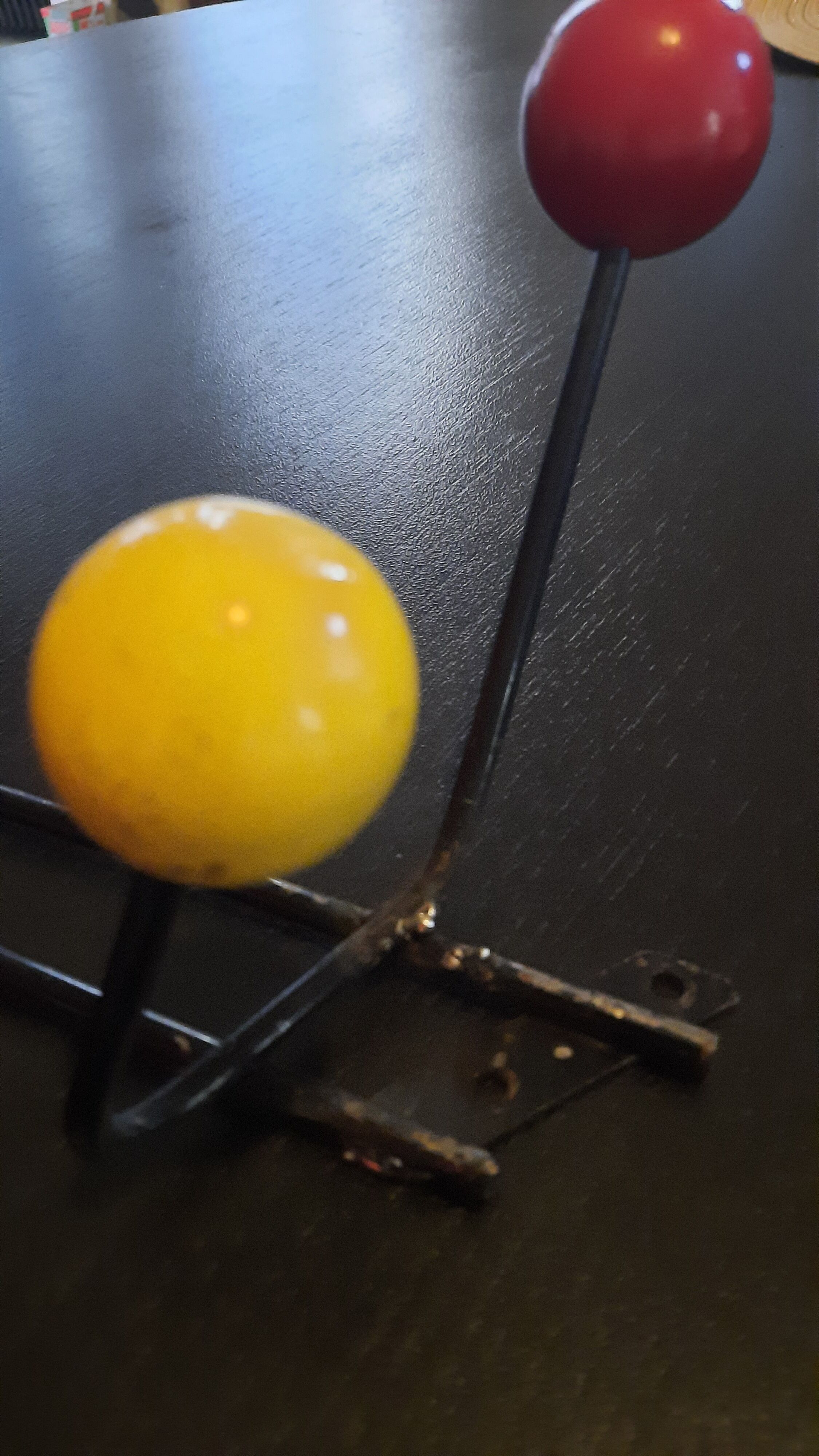 Wall coat rack 2 ball hooks