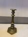 Large vintage golden brass candle holder