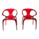 Pair of Ava chairs by Song Wen Zhong for Roche Bobois, 20th century.