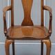 Victorian Howard & Son walnut office chair with stamp.