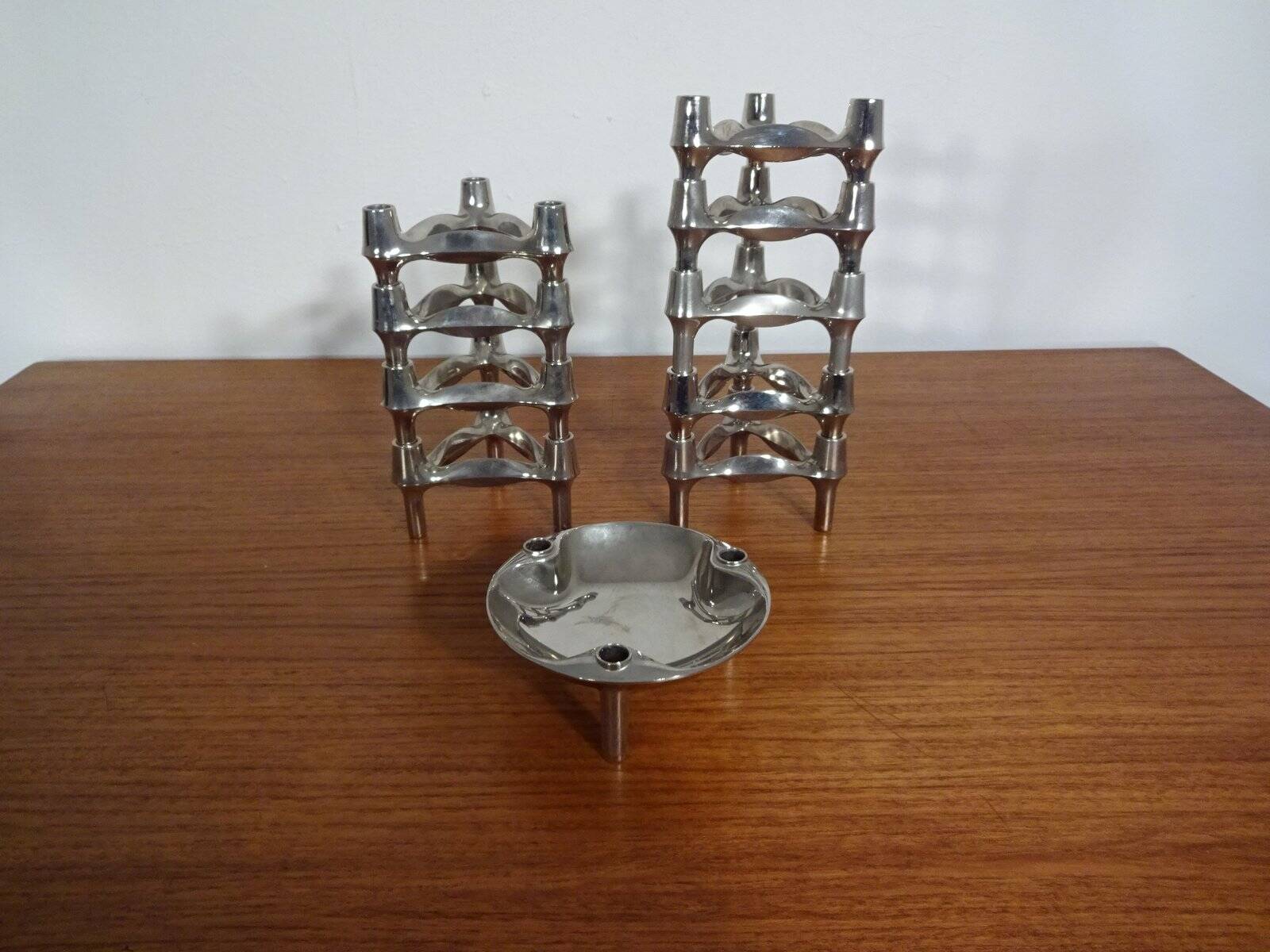Candleholders by Ceasar Stoffi & Fritz Nagel for BMF, 1960s, Set of 10