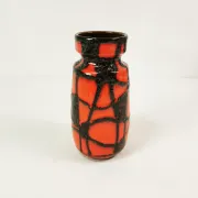 Fat Lava ceramic vase, Scheurich Keramik 242-22 "Spiderweb," 1960s.