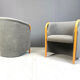 Pair of Italian armchairs, 1980s