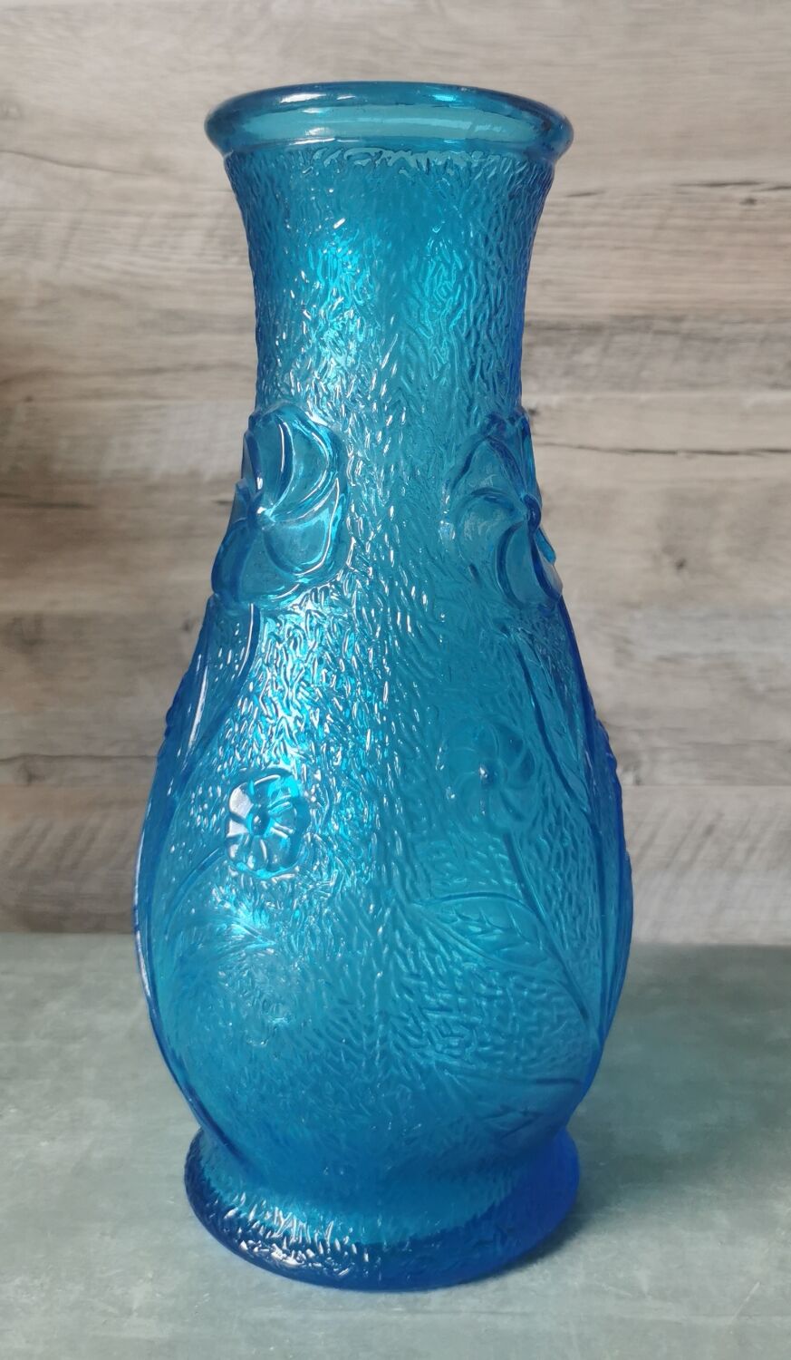 Italy molded glass vase