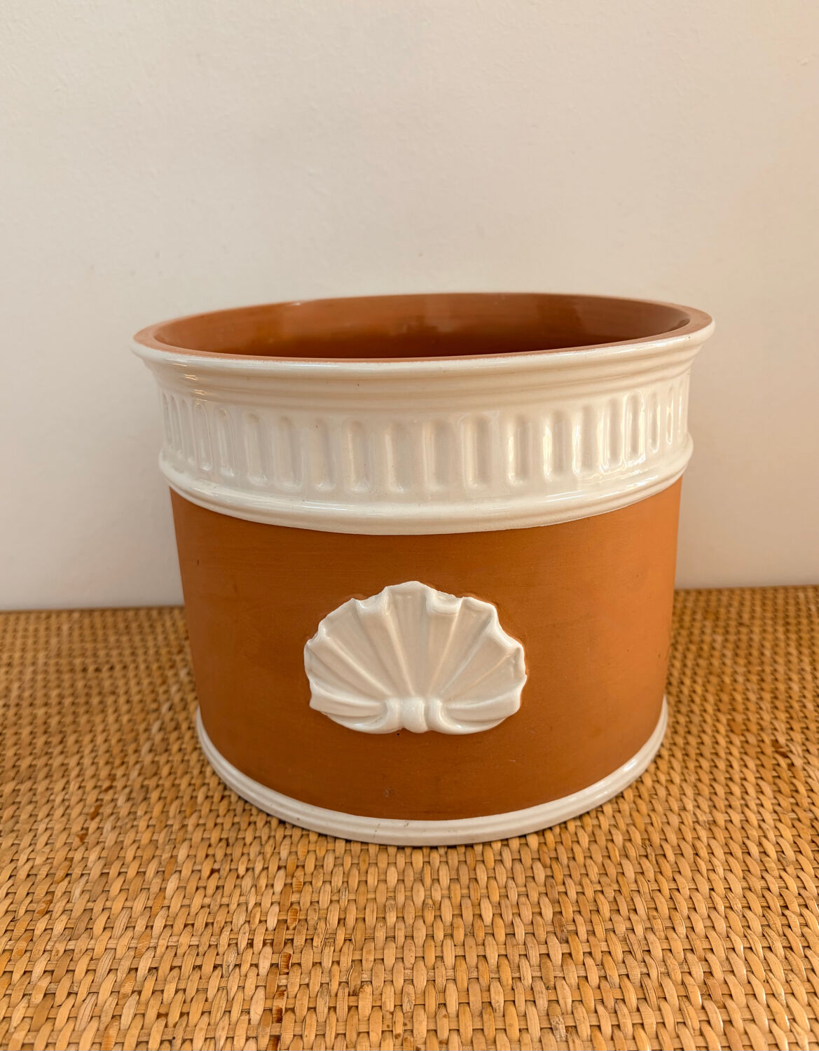 Terracotta cache-pot and slip - Maison Chaumette Paris
