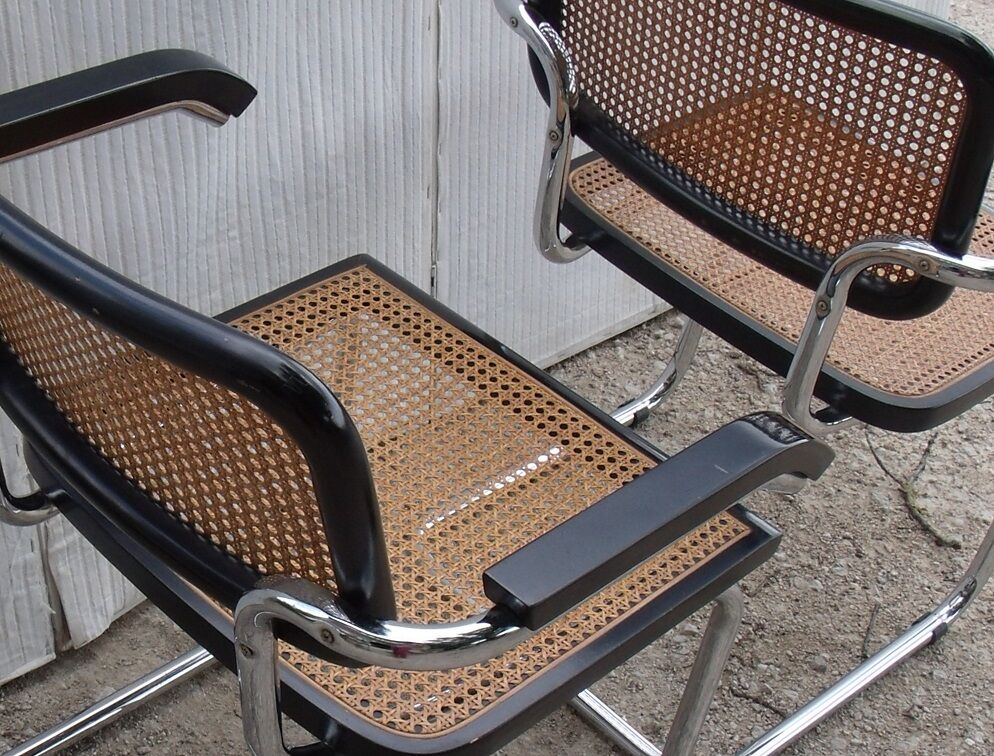 Pair of Chair Marcel Breuer Cesca B64