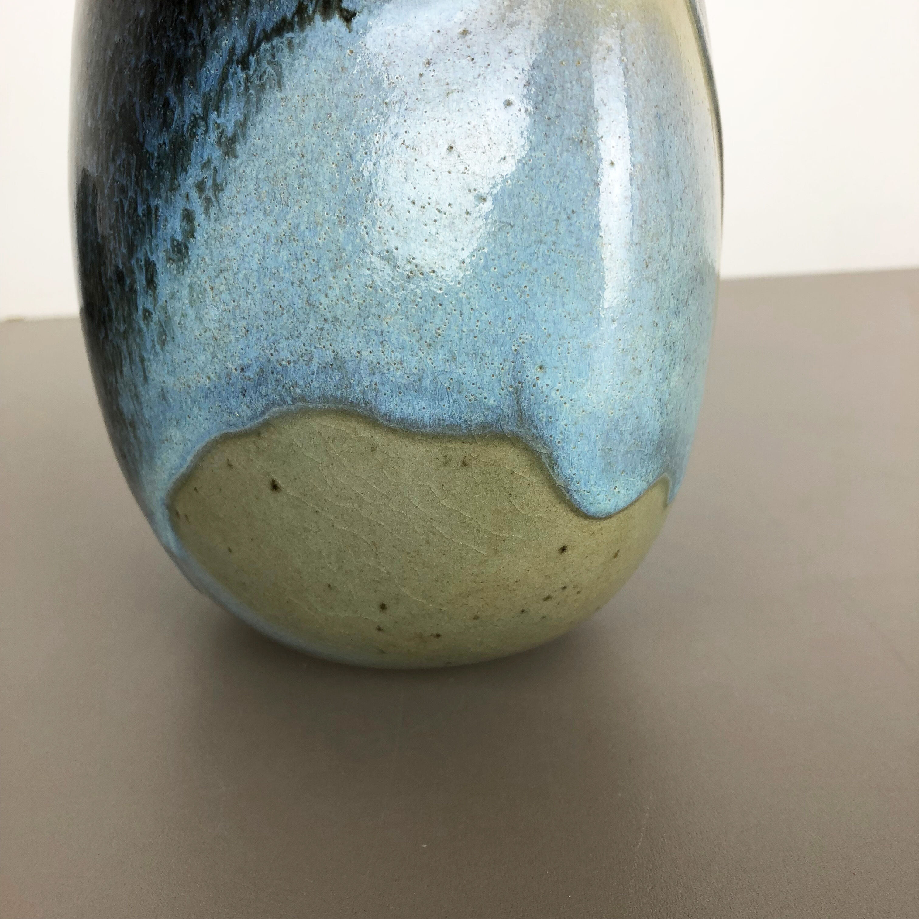 Abstract ceramic studio stoneware vase by Gotlind Weigel, Germany, 1960s